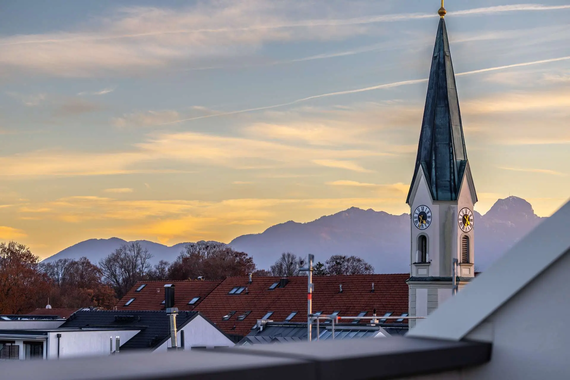 Südblick der Dachterrasse