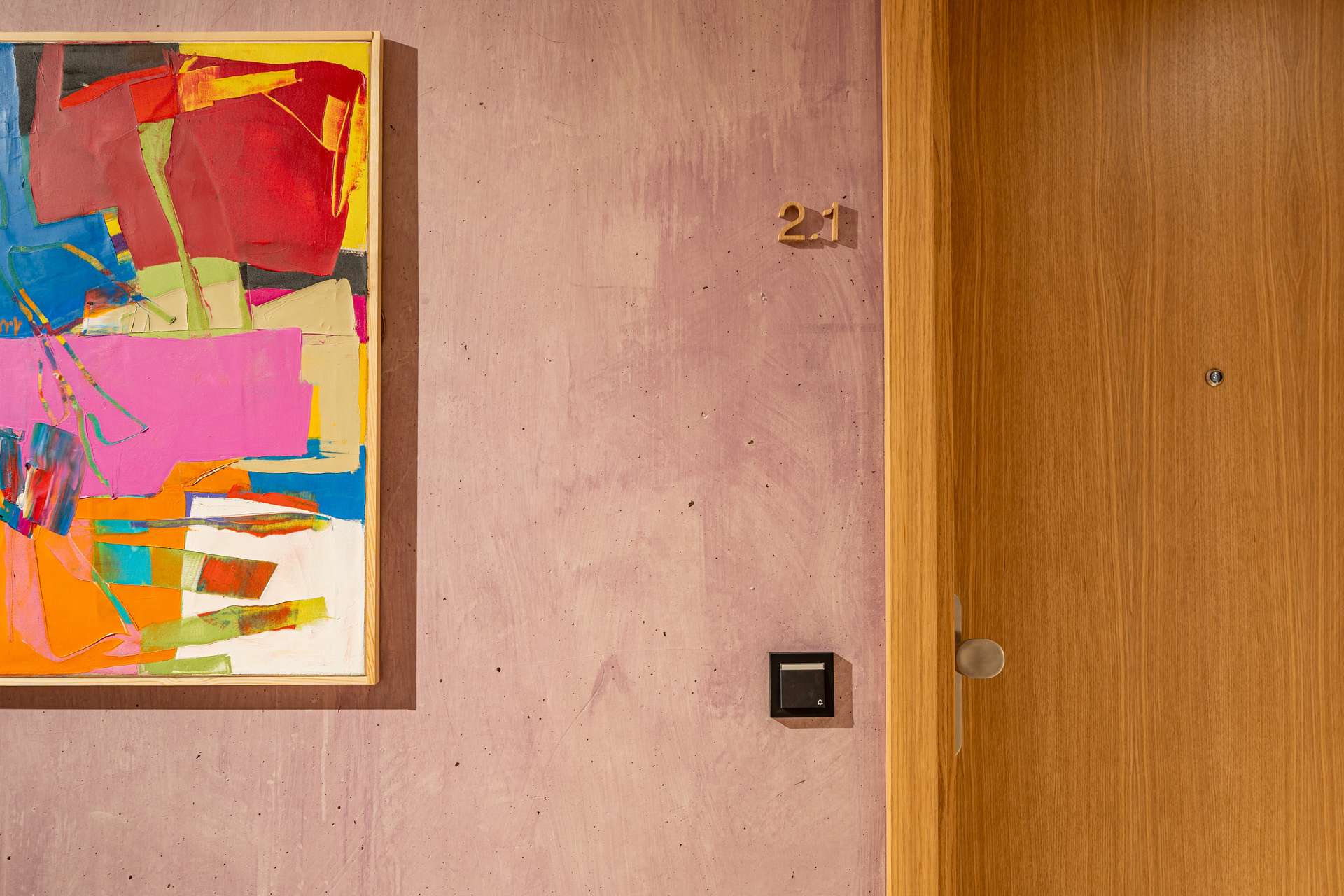 Wohnungseingangstür im Detail - Haus 6