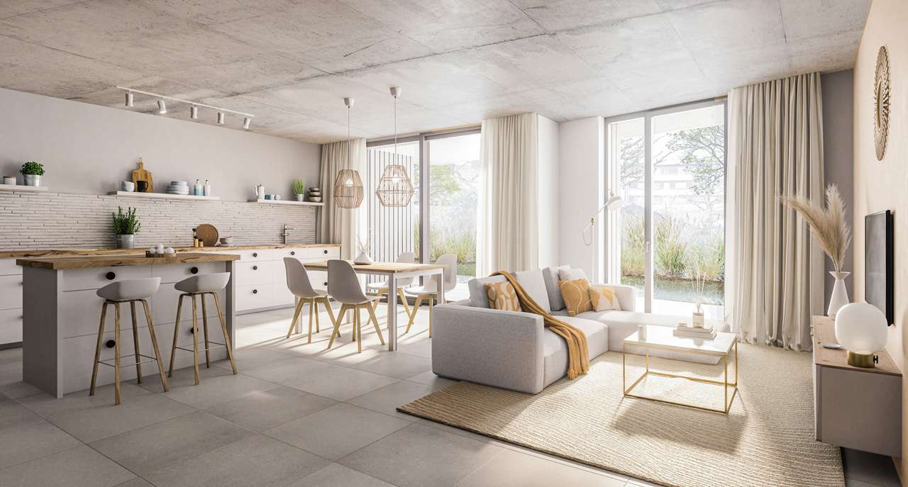 Gartenwohnung Visuallisierung